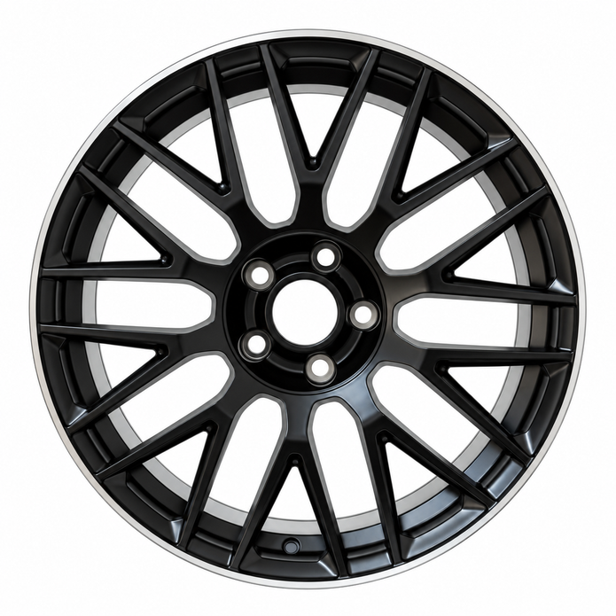 Jante alu 19 pouces Mercedes 5x112 Black Lip Diamond mat – MER195112BLP