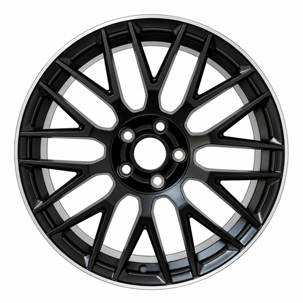 Jante alu 19 pouces Mercedes 5x112 Black Lip Diamond mat – MER195112BLP